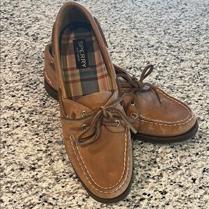 Sperry Brown Boat Shoes Classic Moccasin Design
